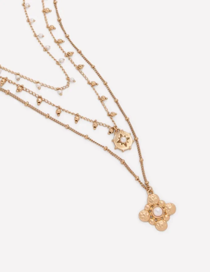 Layering Necklace Gold Colour Layering Necklace Gold Colour