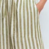 Layla Linen Skirt Green Stripe Layla Linen Skirt Green Stripe