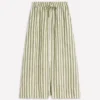 Layla Linen Skirt Green Stripe Layla Linen Skirt Green Stripe