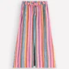 Layla Linen Skirt Multi Stripe