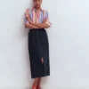 Layla Linen Skirt Navy Layla Linen Skirt Navy