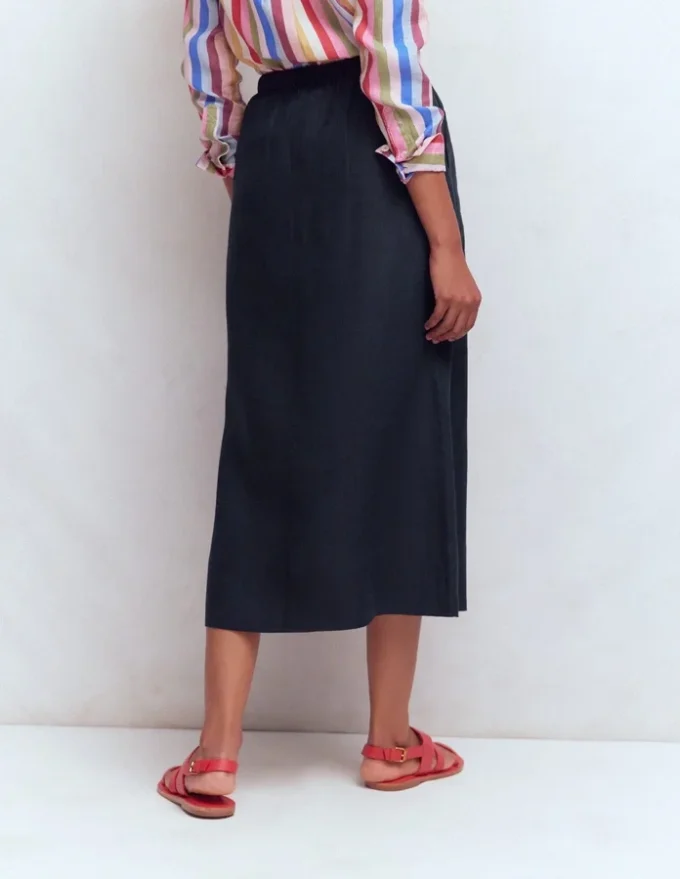 Layla Linen Skirt Navy Layla Linen Skirt Navy