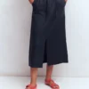 Layla Linen Skirt Navy Layla Linen Skirt Navy