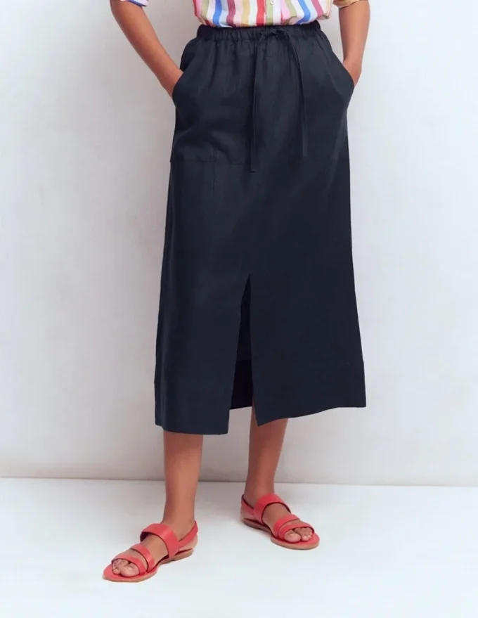Layla Linen Skirt Navy Layla Linen Skirt Navy