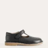 Leather T-bar Flats Black Leather T-bar Flats Black