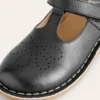 Leather T-bar Flats Black Leather T-bar Flats Black