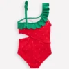 Lettice Cut Out Swimsuit Strawberry