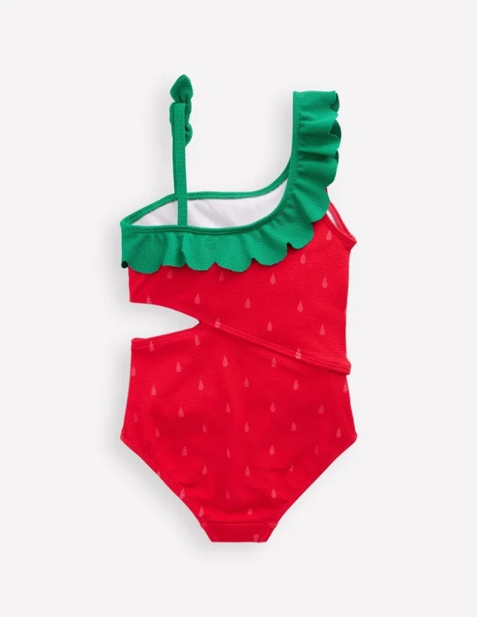 Lettice Cut Out Swimsuit Strawberry