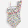 Lila One Shoulder Swimsuit Chalk Pink Butterfly Floral Lila One Shoulder Swimsuit Chalk Pink Butterfly Floral