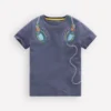 Linear Stitch T-shirt Vintage Indigo Headphones Linear Stitch T-shirt Vintage Indigo Headphones