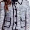 Lisburn Patch Pocket Jacket Navy Texture Lisburn Patch Pocket Jacket Navy Texture