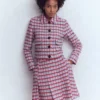 Lisburn Patch Pocket Jacket Pink Textured