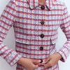 Lisburn Patch Pocket Jacket Pink Textured