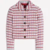 Lisburn Patch Pocket Jacket Pink Textured