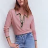 Liz Henley Jumper Lilac Liz Henley Jumper Lilac