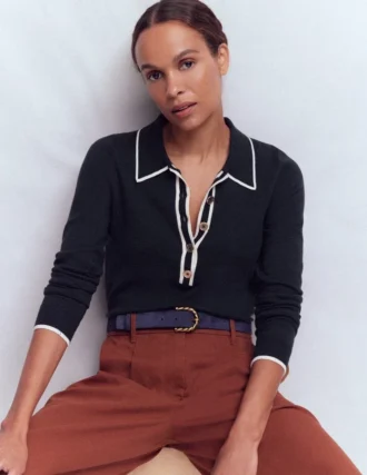 Liz Henley Jumper Navy Liz Henley Jumper Navy