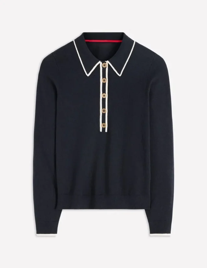 Liz Henley Jumper Navy Liz Henley Jumper Navy