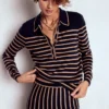 Liz Henley Jumper Navy / Camel Liz Henley Jumper Navy / Camel
