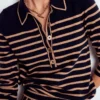 Liz Henley Jumper Navy / Camel Liz Henley Jumper Navy / Camel