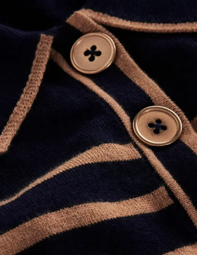 Liz Henley Jumper Navy / Camel Liz Henley Jumper Navy / Camel
