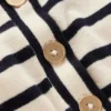 Liz Henley T-Shirt Ivory. Navy Liz Henley T-Shirt Ivory. Navy