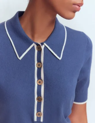 Liz Henley T-Shirt True Navy