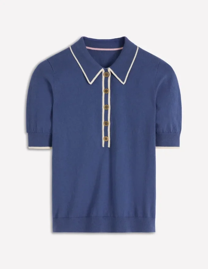 Liz Henley T-Shirt True Navy Liz Henley T-Shirt True Navy