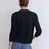 Liz Knitted Collared Cardigan Navy Liz Knitted Collared Cardigan Navy