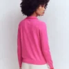 Liz Knitted Collared Cardigan Pink Punch Liz Knitted Collared Cardigan Pink Punch
