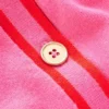 Liz Knitted Collared Cardigan Pink Punch Liz Knitted Collared Cardigan Pink Punch