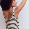 Liz Knitted Tank Ivory, Navy Liz Knitted Tank Ivory, Navy