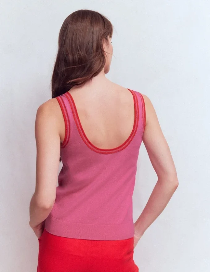 Liz Knitted Tank Pink Liz Knitted Tank Pink