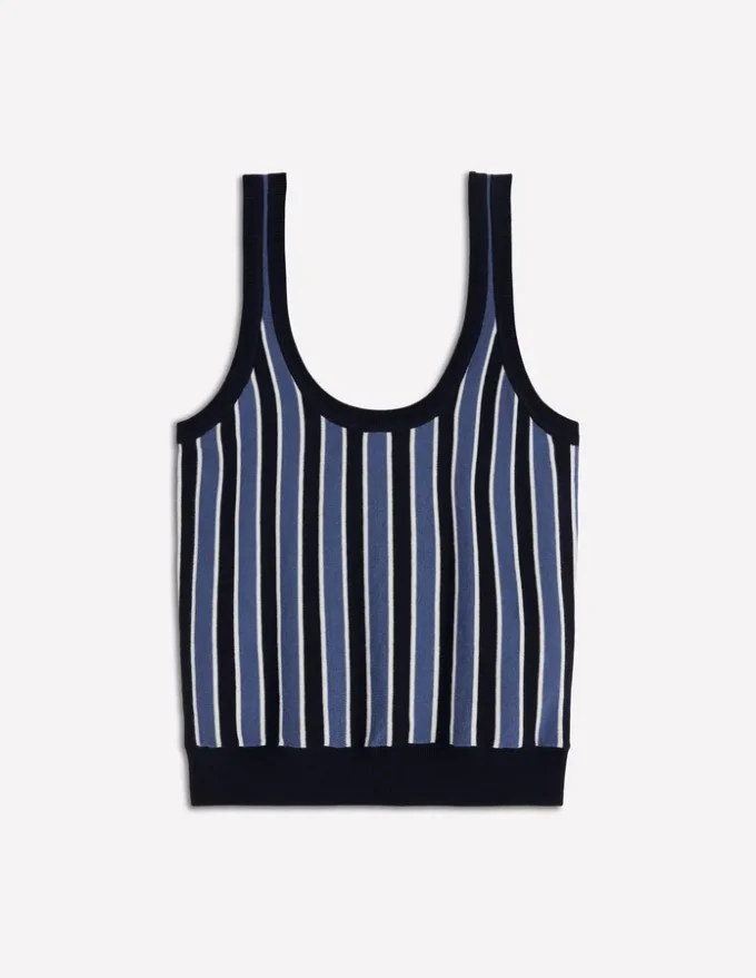 Liz Knitted Tank True Navy Stripe Liz Knitted Tank True Navy Stripe