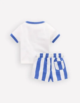 Logo Jersey Play Set Blue Camper Van Stripe