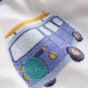 Logo Jersey Play Set Blue Camper Van Stripe