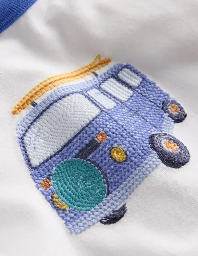 Logo Jersey Play Set Blue Camper Van Stripe