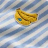 Logo Jersey Woven Play Set Ivory and Blue Stripe Bananas Logo Jersey Woven Play Set Ivory and Blue Stripe Bananas
