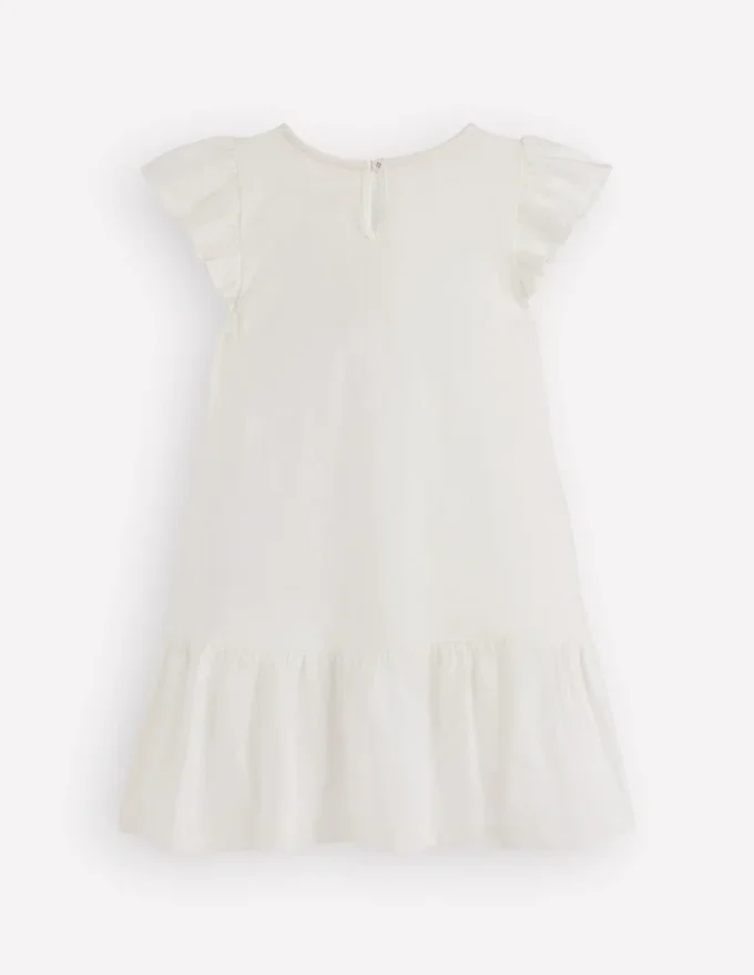 Logo Pocket Jersey Dress Soft Ivory Ice Cream Logo Pocket Jersey Dress Soft Ivory Ice Cream