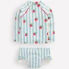 Logo Rash Vest Set Blue Strawberry Patch Logo Rash Vest Set Blue Strawberry Patch
