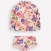 Logo Rash Vest Set Pink Multi Floral