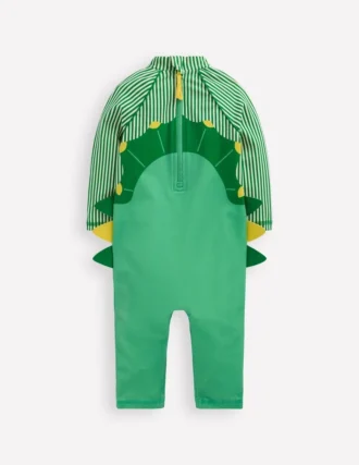 Logo Sun Safe Surfsuit Aloe Green Dino