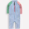 Logo Sun Safe Surfsuit Hotchpotch Stripe Logo Sun Safe Surfsuit Hotchpotch Stripe