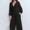 Lola Linen Jumpsuit Black Lola Linen Jumpsuit Black