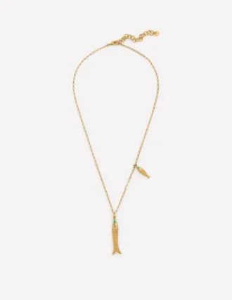 Long Charm Pendant Necklaces Fish