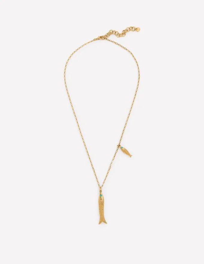 Long Charm Pendant Necklaces Fish Long Charm Pendant Necklaces Fish