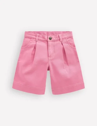 Long Denim Shorts Bubblegum Pink