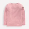 Long Sleeve Pointelle Top Pink