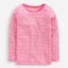 Long Sleeve Pointelle Top Sorbet Pink Stripe Long Sleeve Pointelle Top Sorbet Pink Stripe