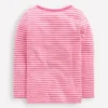 Long Sleeve Pointelle Top Sorbet Pink Stripe Long Sleeve Pointelle Top Sorbet Pink Stripe