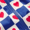 Long-sleeved Swimsuit Bluejay Heart Stamp